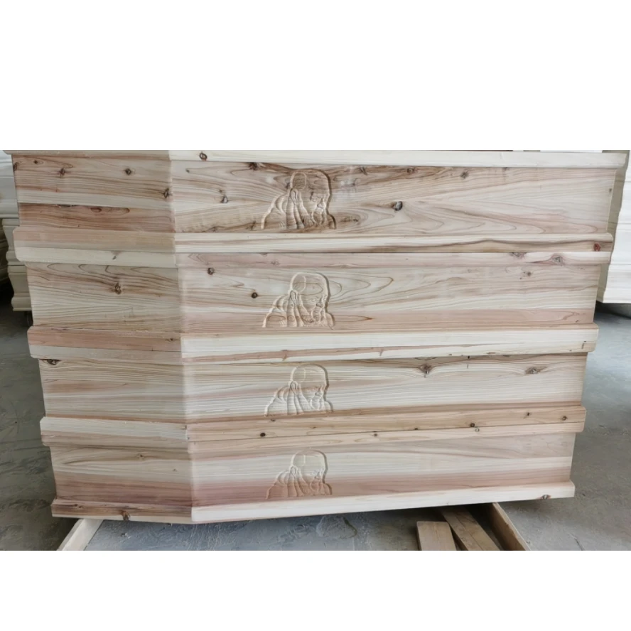 Adult Cremation Wood Coffin high quality
